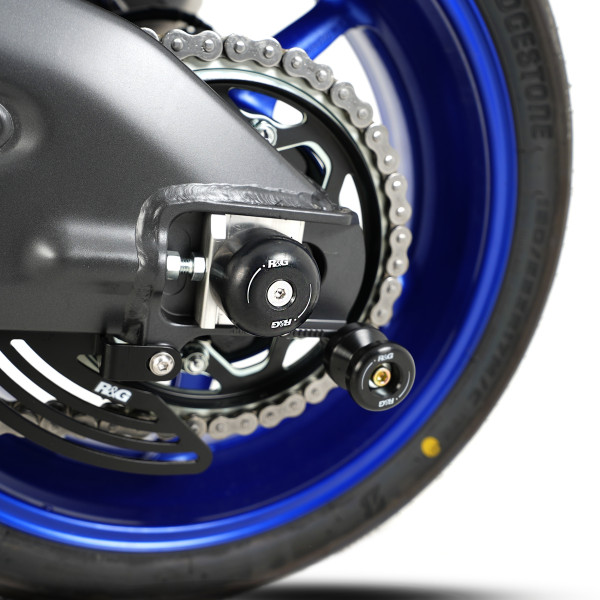 R&G Swingarm Protectors for multiple BMW, Suzuki, Yamaha models & Voge DS900X '24-‘